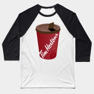 Tims Coffee Cup Baseball T-Shirt